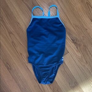 Girls' Navy Blue One-Piece Swim Suit